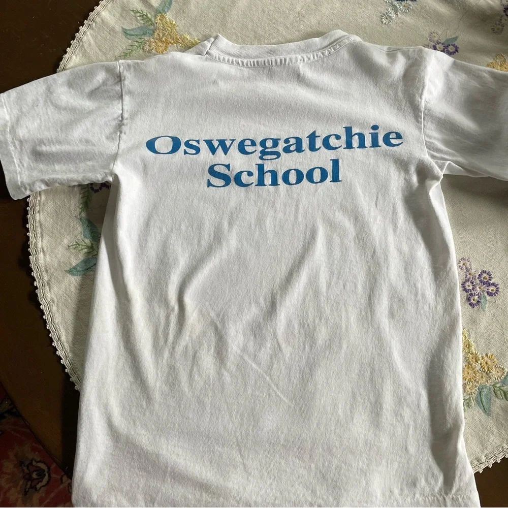 Vintage 1992 One with the Earth Tshirt. Oswegatchie School. Youth Large